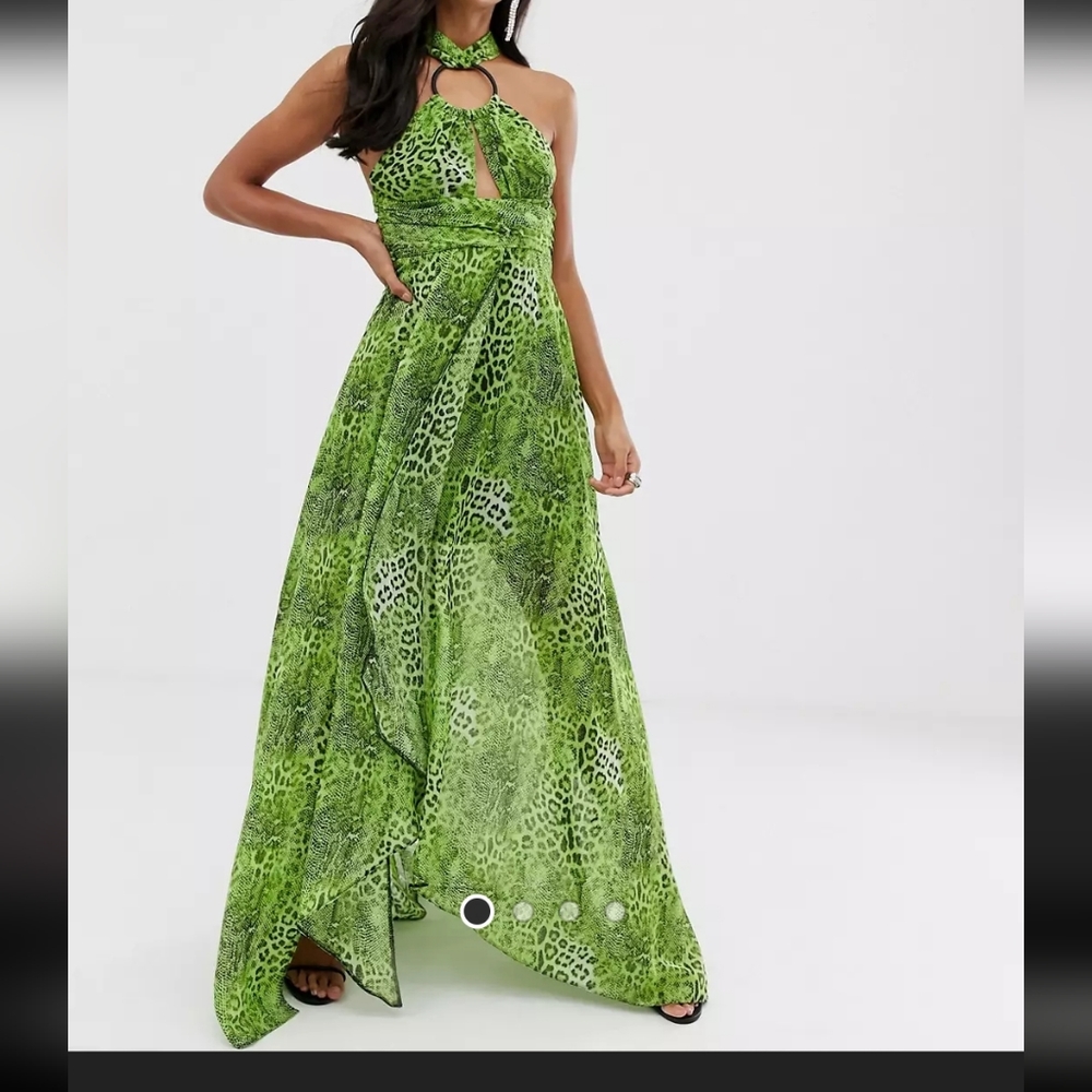 ASOS Snake print maxi dress.